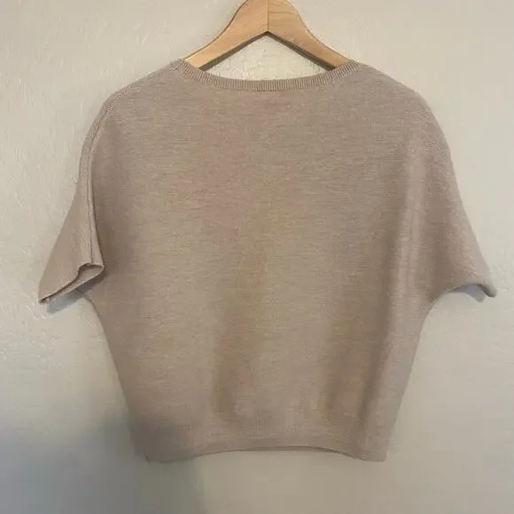 The Reset R Label 100% Wool Sz Small/Medium Dolman Sleeve Sweater Capsule Luxury - Picture 2 of 3